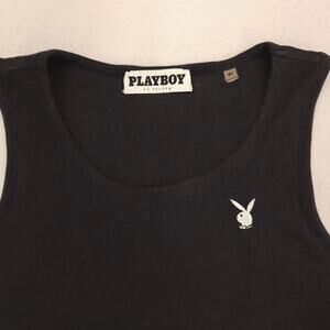 Playboy Casual Graphic Sleeveless Tank Top Shirt Adult Mens Size XL Black